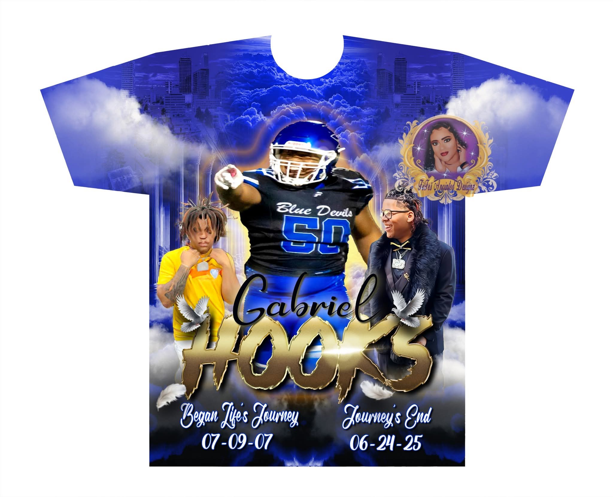 All-over print shirt design mockup, example 11