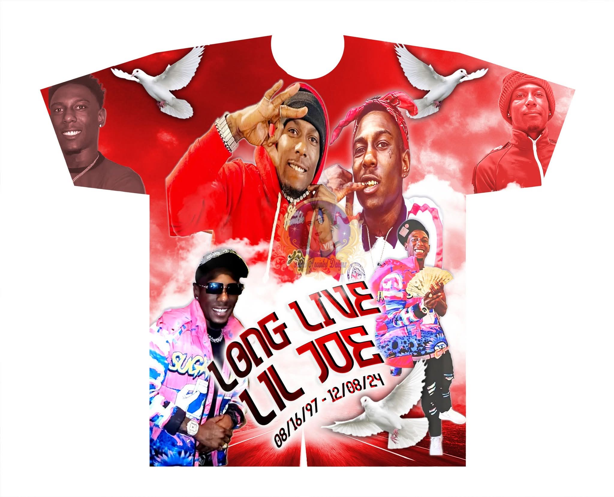 All-over print shirt design mockup, example 12