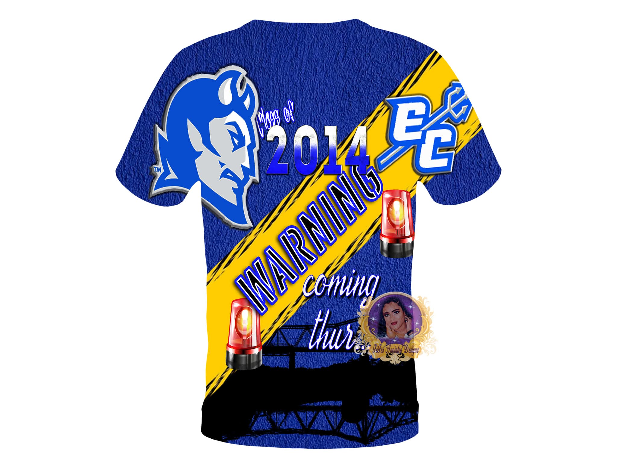 All-over print shirt design mockup, example 9