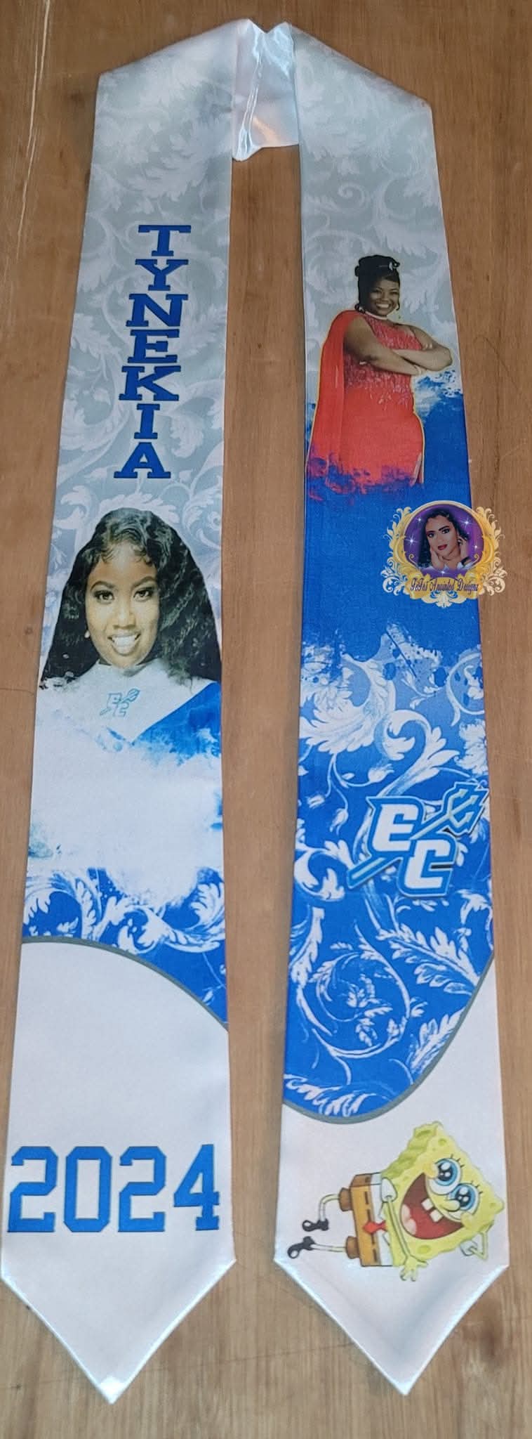 Personalized Graduation Stole, example 4